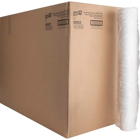 Genuine Joe FOAM CUPS, 14 OZ., WHITE, 40PK GJO58553